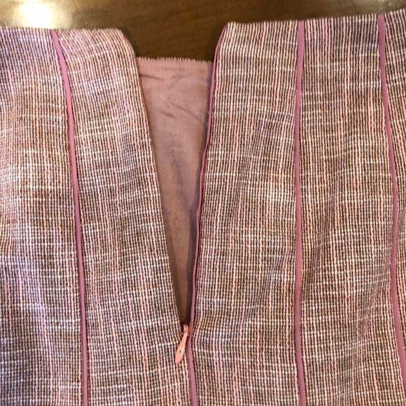 Ann Taylor Trending  Pink Tweed Wool Blend Skirt - Picture 6 of 8